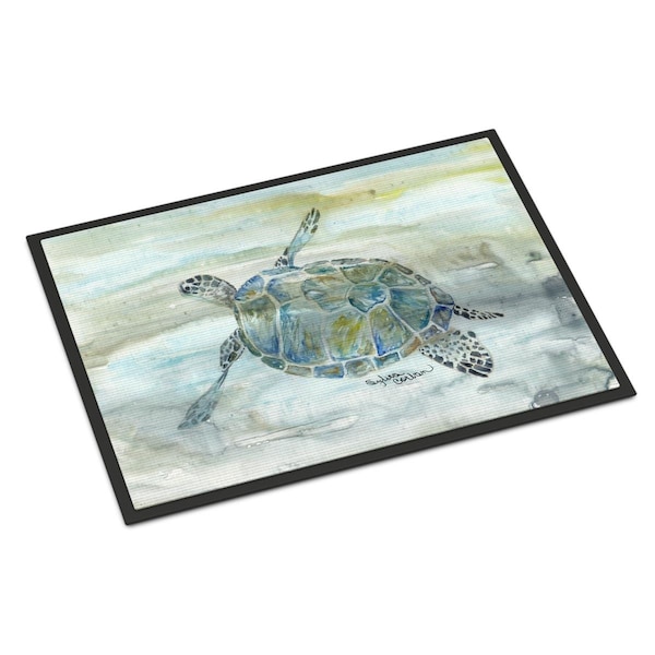 Carolines Treasures 18 x 27 in. Sea Turtle Watercolor Indoor or Outdoor Mat SC2006MAT - main